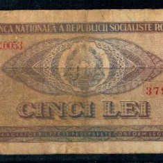Romania 1966 - 5 lei, uzat