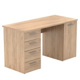 Cumpara ieftin Birou DTD stejar artisan Eustach 137x60x76,3 cm