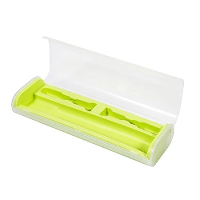 Etui de voiaj pentru periuta de dinti electrica universala Pebadent, verde foto