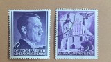 Guvernăm&acirc;ntul General Polonez 1941-1944 Ocupația Germană Hitler 12gr MNH &amp; Clădire Istorică Tarn&oacute;w 30gr Ștampilat Pereche - Oref1