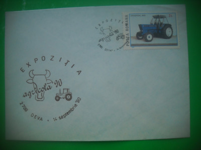 HOPCT PLIC 4098 EXPOZITIA AGRICOLA DEVA 1990 -JUD HUNEDOARA-TRACTOR foto