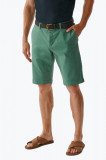 Cumpara ieftin Pantaloni scurti barbati verde cu buzunare oblice 32, Talie 88 cm, lungimea exterioara a cracului 51 cm, Verde, 32 EU