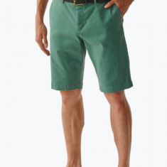 Pantaloni scurti barbati verde cu buzunare oblice 32, Talie 88 cm, lungimea exterioara a cracului 51 cm, Verde, 32 EU