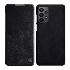 Husa pentru iPhone 16 Pro - Nillkin Qin Prop Plain Leather Case - Black foto
