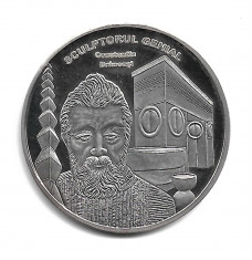 Medalii ROMANI MARI - CONSTANTIN BRANCUSI - PROOF medal - .999 Argint,10,37g foto