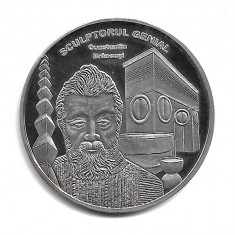 Medalii ROMANI MARI - CONSTANTIN BRANCUSI - PROOF medal - .999 Argint,10,37g