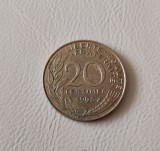 Franța - 20 Centimes (1993) - monedă s316, Europa