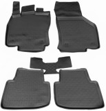 Covorase Cauciuc Premium Stil Tavita VW Passat B8 2015-2023, Fara Miros, Negre