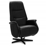 Recliner Delta Black/ Black Leather