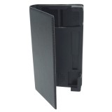 Husa universala GreenGo Smart Master neagra (reglabila) cu stand si rama mobila pentru telefoane cu diagonala de 4 - 4,5 inch