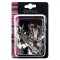 Set Clame Păr Metalice, Omnia, Lungime 6cm, Argintiu, 12 Bucăți
