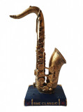 Cumpara ieftin Statueta decorativa, Saxofon, Auriu, 29 cm, LY-030L