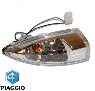 Semnalizare spate stanga transparenta originala Piaggio Fly 50-100-125-150cc foto