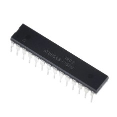 Microcontroller ATMEGA8-16PU &ndash; AVR 8-bit, 16MHz, DIP-28 , compatibil