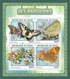 Cumpara ieftin Timbre Niger 2016, Set Complet Fluturi, Colita + Bloc MNH, Straine dupa 1950