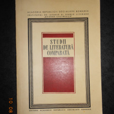ALEXANDRU DIMA - STUDII DE LITERATURA COMPARATA (1968)
