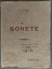 (GHEORGHE NICULESCU) G. N. GIGU (1895-1917): SONETE (TIPOGRAFIA ROMANEASCA / BUCURESTI 1915)