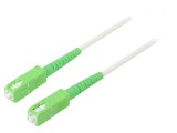 Patch cord fibră optică SC/APC 1m alb, Goobay