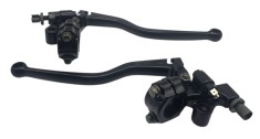 Set manete frana MOTO cu suport oglinzi si senzori de frana pentru Scuter ATV MOTO QUAD