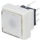 Comutator tastatură albă LED 2 poziții DPDT 0,1A 30VDC THT