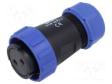 Mufă SY29 tată WEIPU PIN: 2 IP67 50A lipire pe cablu 500V 10mm2