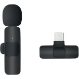 Cumpara ieftin Microfon Wireless Lavaliera USB Type-C/iPhone K8, Reducere Zgomot, Omnidirectional, Livestream, Inregistrari Audio-Video, Autonomie 10h