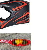 Cumpara ieftin Casca Moto Atv Cross Enduro Downhill + Ochelari 100% ,marimi disponibile S,M si L