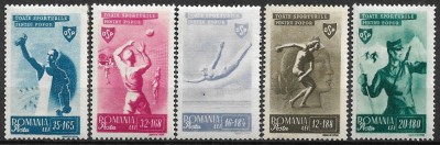C2618 - Romania 1945 - Sport 5v.neuzat,perfecta stare foto
