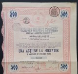 Actiune la purtator 1920 Uzinele chimice romane , titlu , actiuni