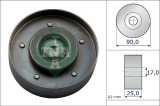 Rola ghidare curea transmisie Audi A4 B8, A5, Q5; Seat Exeo, Exeo St; VW Amarok, Multivan T5 Motor 1.8 Tfsi, diam. 90 mm, 25 mm, OE 06H903341C