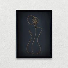 Tablou femeie nud, 21x30cm