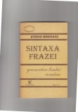 bnk ant Stefan Dincescu - Sintaxa frazei . Gramatica limbii romane