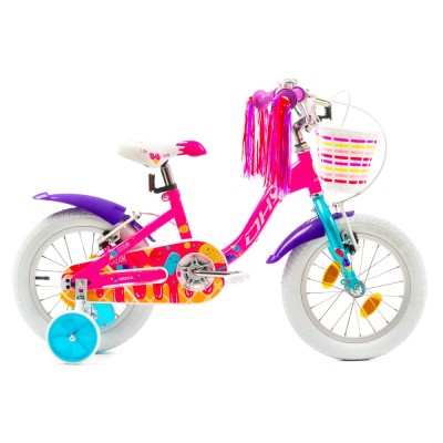 Bicicleta Copii DHS Icecream - 16 Inch, Roz Ultimate FactoryBikes foto