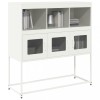VidaXL Dulap, alb, 100,5x39x107 cm, oțel laminat la rece