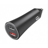 Incarcator Auto USB Xiaomi, Quick Charge, 37W, 2 X USB, Negru GDS4147GL