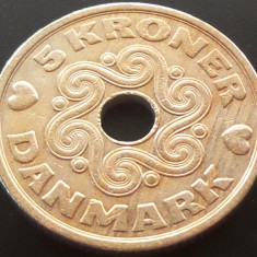 Moneda 5 COROANE / Kroner - DANEMARCA, anul 1990 *cod 389 B