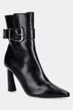 Steve Madden botine Stashed culoarea negru, cu toc drept, 11004780
