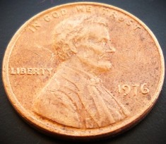 Moneda 1 CENT - SUA, anul 1976 * cod 2294 = A.UNC