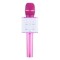 Microfon patrat FOXMAG24 cu boxa incorporata, 3W, iOS, Android, culoarea roz