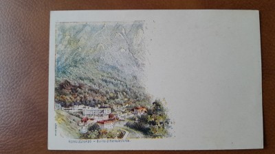 Carte postala, Baile Herculane, inceput de secol XX foto