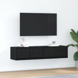 vidaXL Dulapuri TV 2 buc stejar negru 60x31x25,5 cm lemn prelucrat