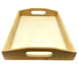 Tava Servire Mic Dejun Din Lemn 50 x 30 x 6cm, Oem