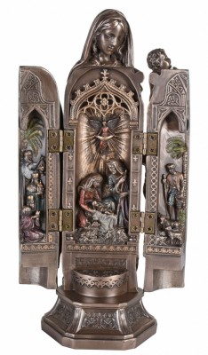 Sfanta Maria - statueta triptica din rasini WU77750A4 foto