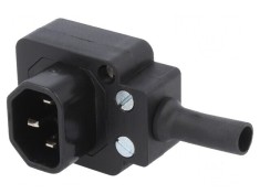 Conector alimentare AC 10A 250VAC IEC 60320 mufă tată