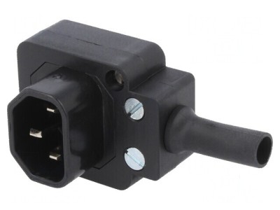 Conector alimentare AC 10A 250VAC IEC 60320 mufă tată foto