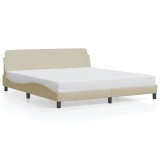 Cumpara ieftin Cadru de pat, Dover, crem, 180x200 cm, textil