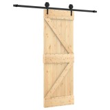 Cumpara ieftin Usa glisanta cu set de feronerie 70x210 cm, lemn masiv de pin