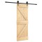 Usa glisanta cu set de feronerie 70x210 cm, lemn masiv de pin