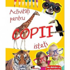 Activități pentru copii isteți. Ne distrăm cu autocolante - Paperback - ... - Aramis