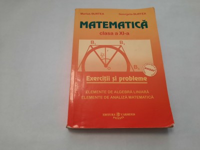 Matematica clasa a XI-a. Exercitii si probleme- Marius Burtea, Georgeta Burtea foto